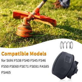 Mtanlo Screw and Spring Caps for Stihl FS38 FS40 FS45 FS46 FS50 FSE60 FSE71 FSE81 FAS85 FSA65 AutoCut C4-2 C5-2 Replaces OEM 4006 710 4001 (Pack of 2)