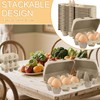 TZEKING Pack of 20 egg boxes, 6-cell, reusable egg boxes,