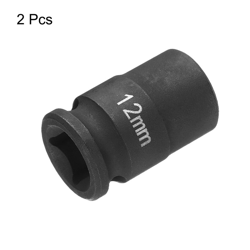 sourcing map 2pcs Deep Impact Socket 3/8" Square Drive by