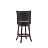 Boraam Augusta Counter Height Swivel Stool, 24-Inch, Cappuccino