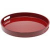 Kotobuki Red Lacquer Serving Tray, 13-1/2-Inch