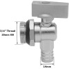 sashow Water Heater Drain Valve 3/4" NPS Male to 1/2"