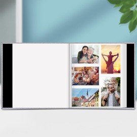 Fintie Photo Album 4x6 Photos - 600 Pockets Large Capacity Albums Book Cover for Family Wedding Anniversary Baby Vacation Pictures, White Gold