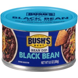 Bush's Best Bean Dip, Black, 9.5 Oz (Pack of 6)