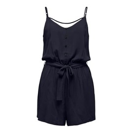 ONLY Women's Onlnova Life Meyer Playsuit Solid Ptm, Night sky