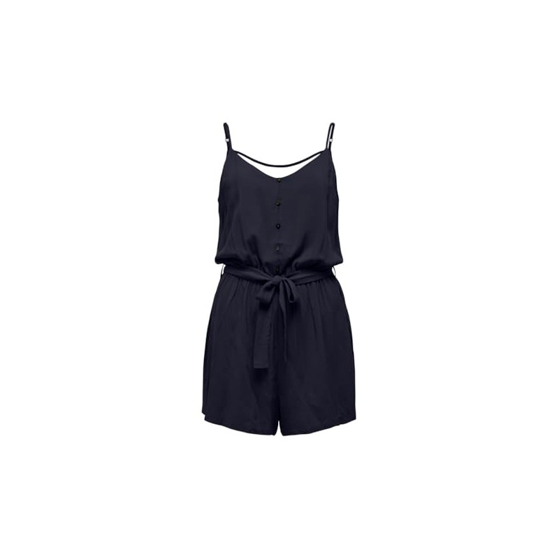 ONLY Women's Onlnova Life Meyer Playsuit Solid Ptm, Night sky