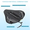 sourcing map Bike Seat Cover Bicycle Saddle Cushion with Large