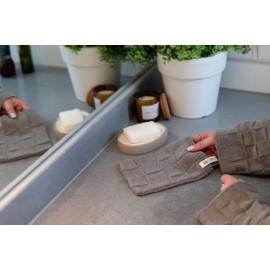KNIT FACTORY - Wash Cloth Ivy Taupe 12 x 24 cm
