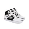DC Men's Pure High Top WC Skate Shoe, Black/White/Carbon, 15