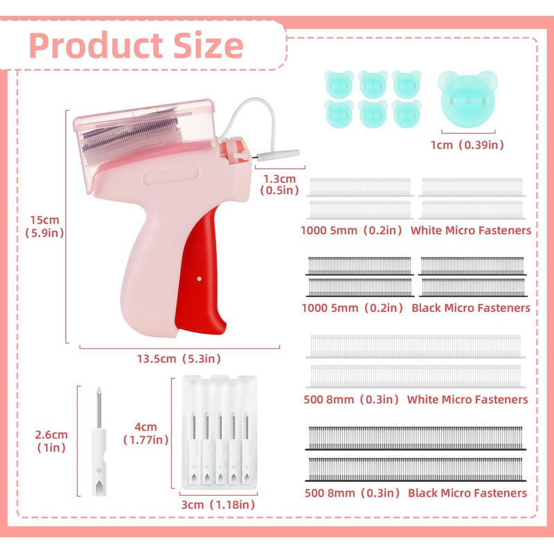 1Plusselect Stitchy Quick Clothing Fixer Mini Stitch Gun with 5