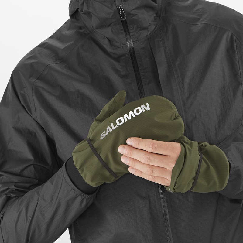 Salomon Bonatti Waterproof Mitten Unisex, Forest Night