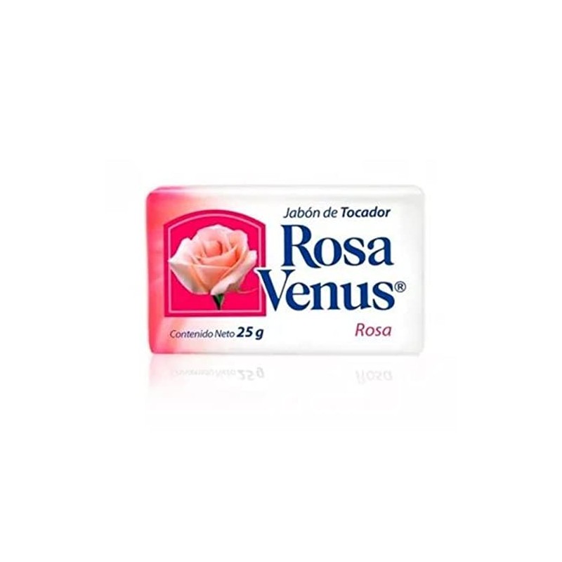 Jabón De Tocador Rosa Venus Con Envoltura Rosa 10 Pzas