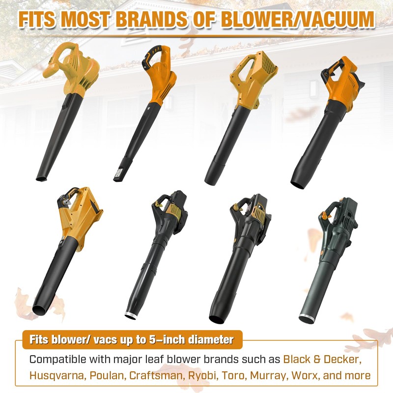 Glosaie Universal Gutter Cleaning Tools, Enhanced Leaf Blower Attachment