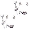 CarOver CO-DEVIL-SV Universal 3D Devil Sticker for Cars, 3D Cool, Devil Logo, Stylish, Bike Stickers, Sports, Racing