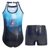 JiAmy Gymnastics Leotards for Girls with Shorts Set, Clasp Back
