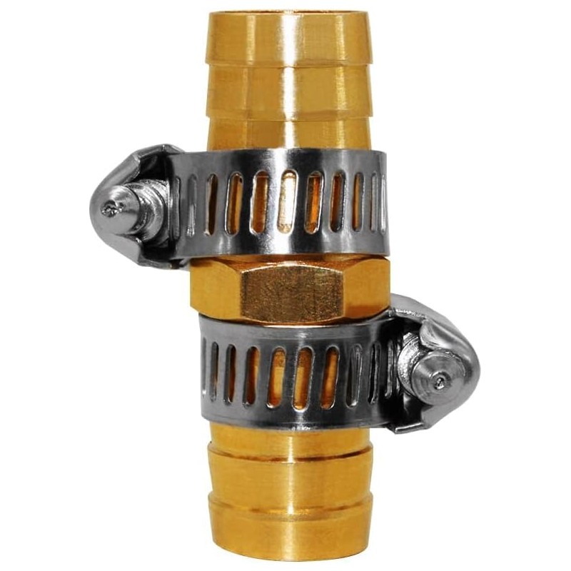 Fitvell 8PCS 1/2 Inch Garden Hose Repair Mender Brass Water