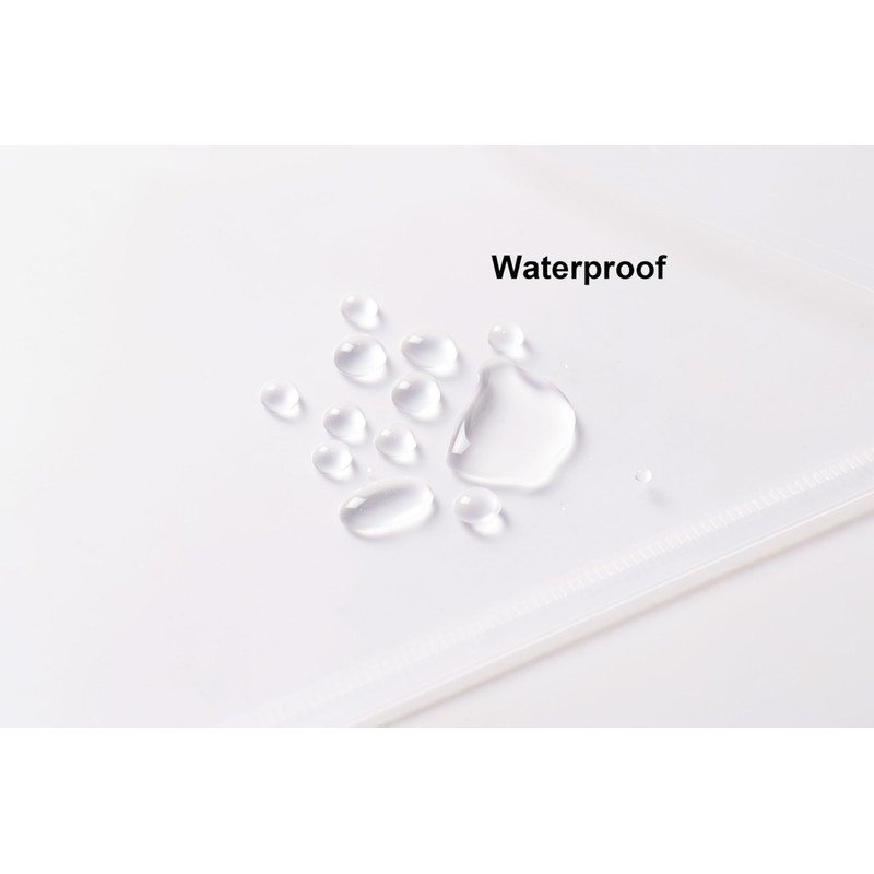 YESSART Clear Plastic Cash Envelopes 3.9 x 7.8 Money Pouch