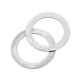 sourcing map 60Pcs 304 Stainless Steel Flat Washers, M15x21x0.5mm Ultra Thin Flat Spacers, Flat Ring Fasteners for Bolts Screws, Electronic Repair, Automotive, Mechanical Industry
