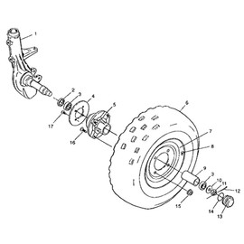 Polaris ATV Ball Bearing, Compatible with Polaris Models for Perfect Fit, Genuine OEM Part 3514001, Qty 1