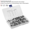 42pcs Stainless Steel Cinch Clamps Rings Single Ear 1/2in 3/4in