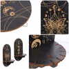 Operitacx 2pcs Wooden Display Stand Wall-mounted Crystal Shelf Bohemian Decor