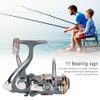 11 Shaft Bevel Connection Shallow Spool Lure Spinning Reel Fishing