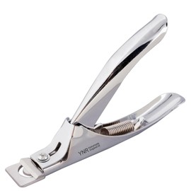 YNR 3 Way Acrylic Nail Clipper UV Gel False Fake Nail Tip Cutters Professional Salon Manciure & Pedicure Nail Art Tool (Silver)