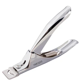 YNR 3 Way Acrylic Nail Clipper UV Gel False Fake Nail Tip Cutters Professional Salon Manciure & Pedicure Nail Art Tool (Silver)