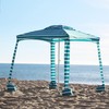 AMMSUN Beach Cabana, 6.2'×6.2' Beach Canopy, Easy Set up and