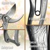 SUIZAN Bypass Pruning Shears 8” Forged Aluminum Handle - Professional