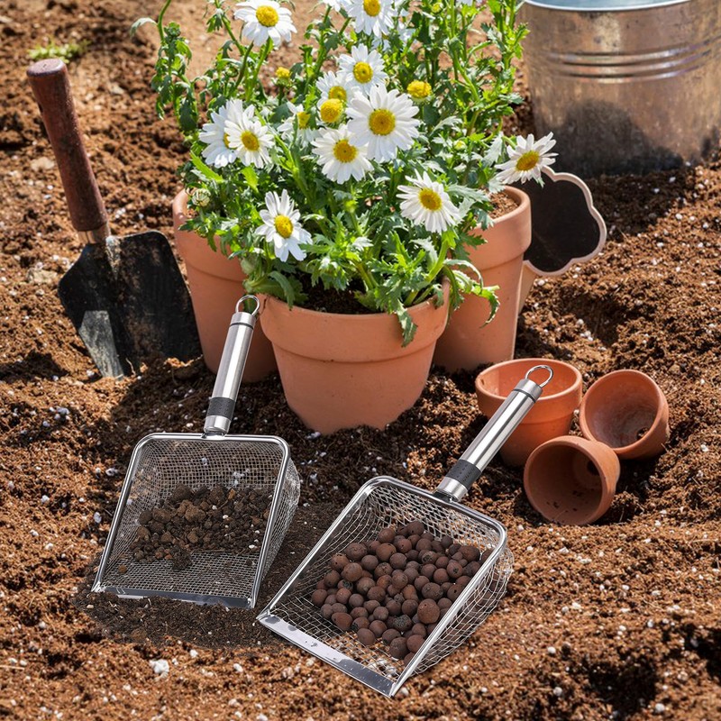 4 Pieces Gardening Soil Sifter - Garden Sand Soil Compost