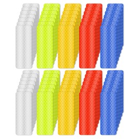 Bewudy 75 PCS Reflective Stickers, Super Reflection Safety Reflective Tape, Reflective Safety Tape Stickers, 3.15" X 1.18" Safety Warning Tape for Helmets, Cars, Mailboxes & More