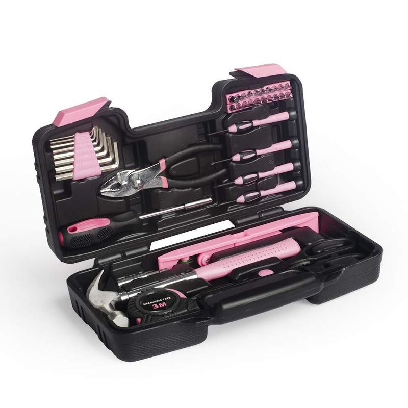 39-Piece General Tool Set-Essential Household Hand Tool Kit with Portable