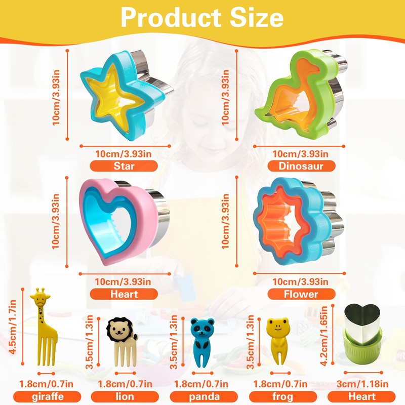 GOTRUST 30 pieces sandwich cutter set, cookie cutters bread and