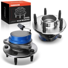 A-Premium 2 x Rear Wheel Bearing and Hub Assembly with ABS & 5-Lug Compatible with Buick Rendezvous 2002 2003 2004 2005 2006 2007, 4-Wheel ABS, FWD Only