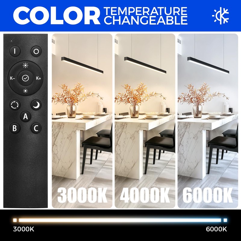Barrina 4040 Remote Series LED Linear Light Fixture with Remote,