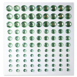 117 Rhinestone Sticker (Deco Sticker), Jewelry Type, 0.2 - 0.4 inches (4 - 9 mm), Pale Green