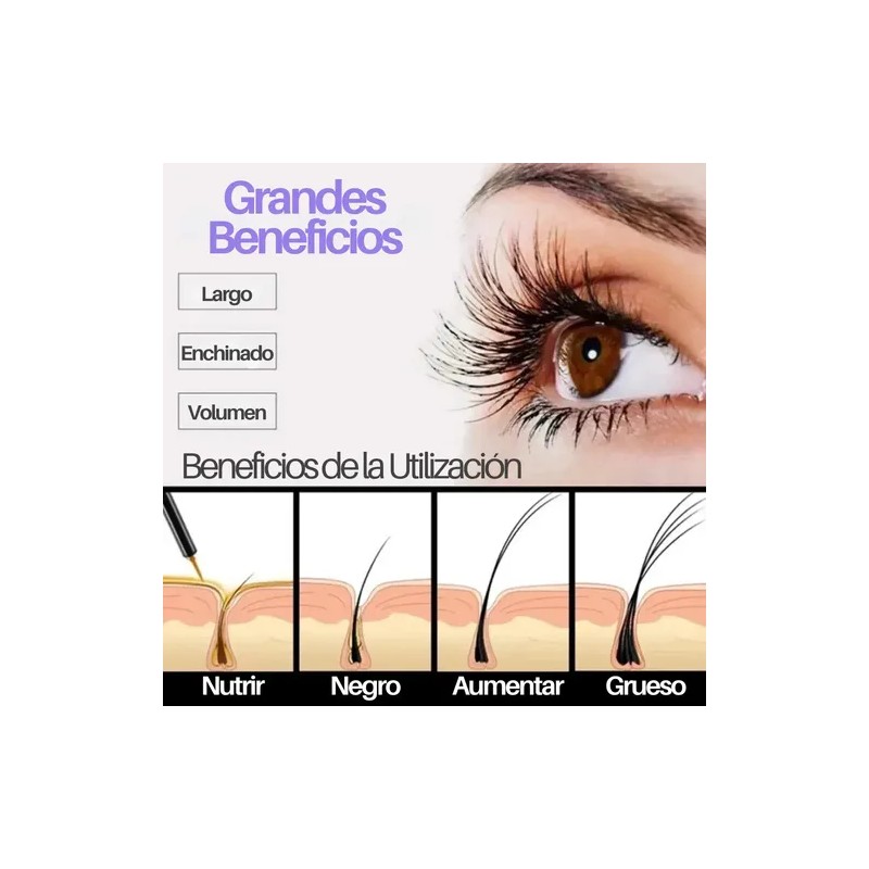 2 Cuidado Facial Serum Fortalecedor Crecimiento Pestaña Lash