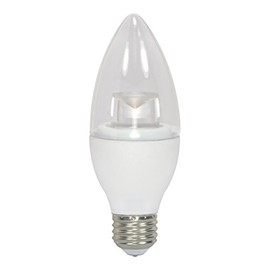 Satco S8953 Medium Bulb in Light Finish, 3.75 inches, 4, Clear