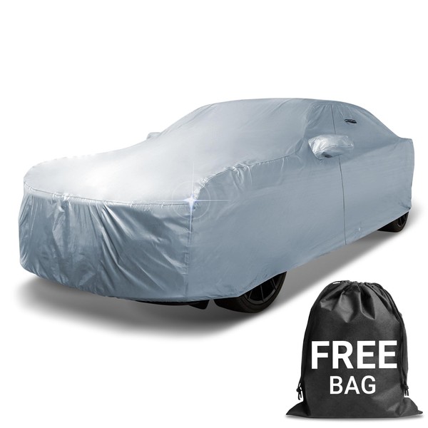 iCarCover 18-Layer Car Cover Waterproof All Weather, Premium Quality Car