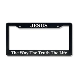 Jesus The Way The Truth The Life | Christian License Plate Frame (Pack of 1)