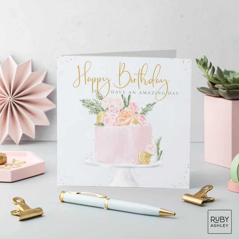 Ruby Ashley Birthday Cards for Women. Recyclable & Made in