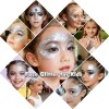 s 1box White 2oz Sparkly Holographic Silver Chunky Glitter for