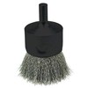 Weiler 10022 1" Crimped Wire End Brush, .0104" Stainless Steel