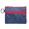 Smilish Children's Pass Case with Coil Chain (Apple), Navy, Red