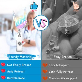 Lindo carrete de insignia de enfermera, retráctil, divertido esqueleto, radiología, insignias de rayos X, carretes, accesorios de identificación para enfermería, médico, estudiante, maestro, asistente