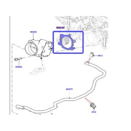 Throttle Body to Intake Gasket Compatible with Land Rover Range Rover 10-12 13 LR4 Range Rover Sport 10-13 14 LR048165