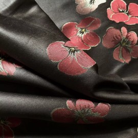 Plankroad Japanese Cherry Blossom Flower brocade Upholstery Fabric 54"