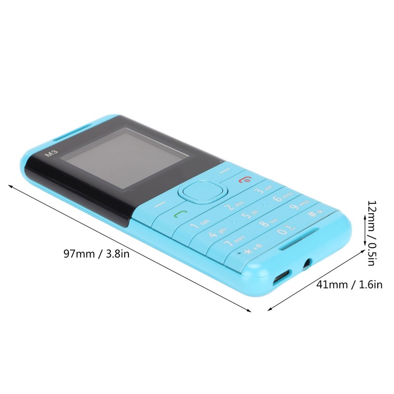M3 1.44in 2G Large Button Cell Phone with Lanyard Dual