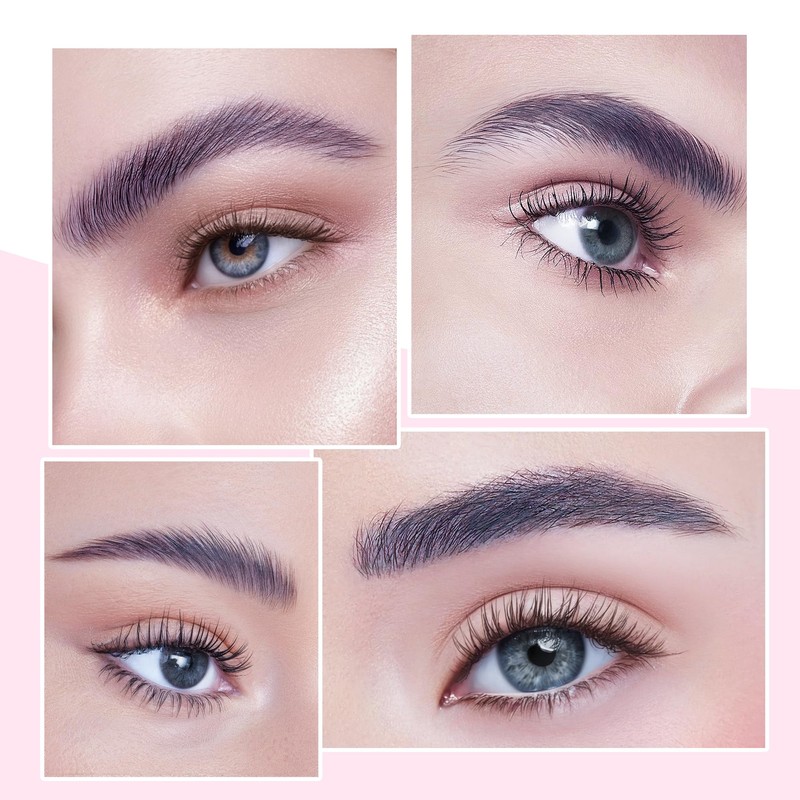 Individual Eyebrow Extensions 0.1mm Thickness Mixed Length 5mm-8mm Color Black